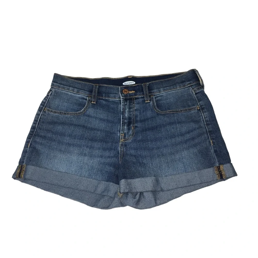 Old Navy Blue Denim Stretch Jean Shorts - Women’s Size 6 - Picture 8 of 12
